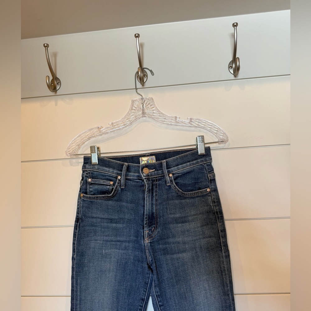 Mother The Insider Crop Step Fray in Girl Crush Size 25 - Picture 4 of 11